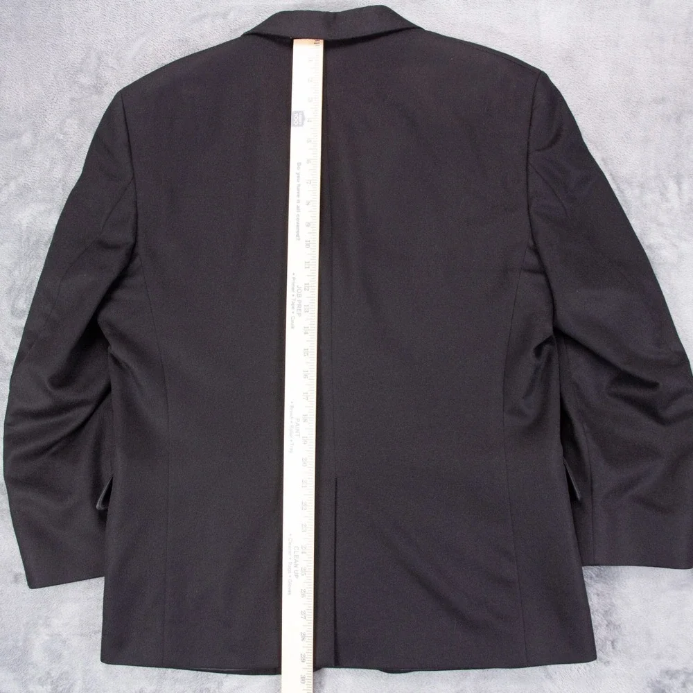Jos A Bank Mens 42S Black 100% Cashmere Gold Button Blazer Sport Coat 2 BTN‎